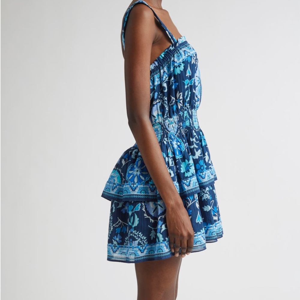NEW Ramy Brook Alicia Mixed Print Cotton Blend Minidress - Picture 3 of 5